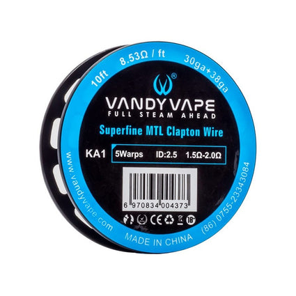 Vandy Vape KA1 Superfine MTL Clapton Wire 30ga+38ga - 3m