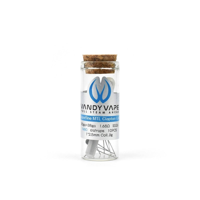 Vandy Vape Ni80 Superfine MTL Clapton coil 30ga+38ga - 1.65ohm - 10 pz