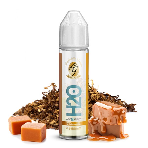 AdG H2O Aromatized Caramello - Organico - Distillati - Vape Shot - 20ml