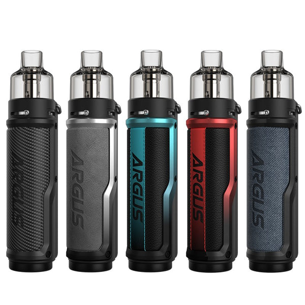 VooPoo Argus X Mod Pod Kit Litchi Leather e Blu