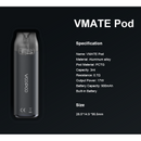 VooPoo VMATE Pod Kit Silver - Acciaio